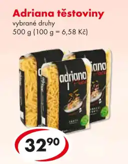 CBA Adriana těstoviny nabídka