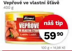 Konzum Vepřové ve vlastní šťávě nabídka