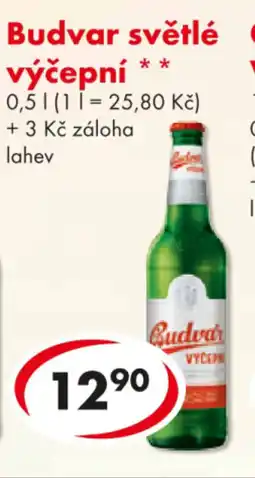 CBA Budvar světlé výčepní nabídka
