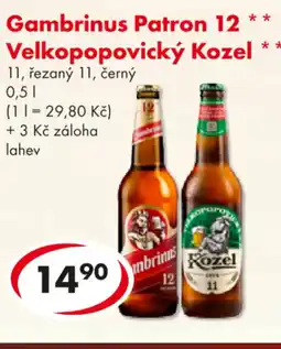 CBA Gambrinus Patron 12 ** Velkopopovický Kozel nabídka