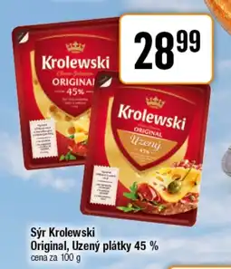 TEMPO Sýr Krolewski Original, Uzený plátky 45 % nabídka