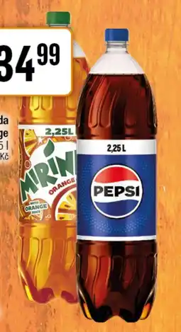 TEMPO Pepsi, Mirinda Orange nabídka