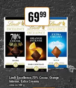 TEMPO Lindt Excellence 70% Cocoa, Orange Intense, Extra Creamy nabídka