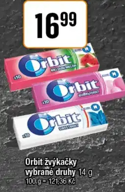 TEMPO Orbit žvýkačky nabídka