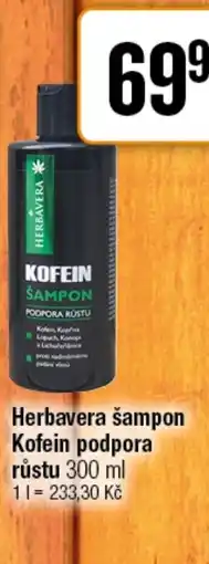 TEMPO Herbavera šampon Kofein podpora růstu nabídka