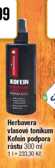 TEMPO Herbavera vlasové tonikum Kofein podpora růstu nabídka