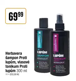 TEMPO Herbavera šampon Proti lupům, vlasové tonikum Proti lupům nabídka