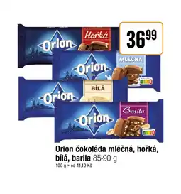 TEMPO Orion čokoláda mléčná, hořká, bílá, barila nabídka