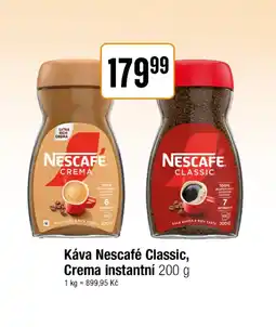 TEMPO Káva Nescafé Classic, Crema instantní nabídka