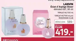Rossmann Lanvin éclat d´ arpége sheer nabídka