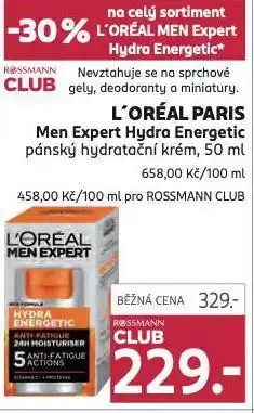 Rossmann L´oréal paris panský hydratační krém nabídka