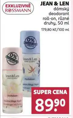 Rossmann Jean a len nabídka