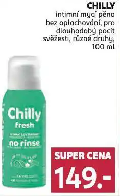 Rossmann Chilly intimní mycí pěna nabídka