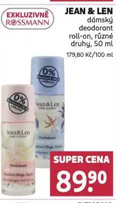 Rossmann Jean a len roll-on nabídka