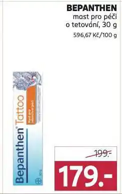 Rossmann Bepanthen mast pro péči o tetování nabídka