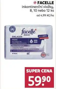 Rossmann Facelle inkontinenční vložky nabídka