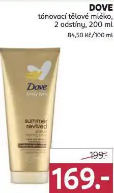 Rossmann Dove tónovací tělové mléko nabídka