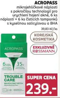 Rossmann Acropass mikrojehličkové náplasti nabídka