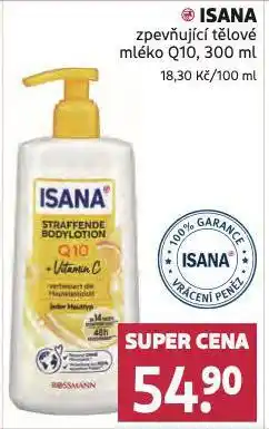 Rossmann Isana zpevňující tělové mléko nabídka