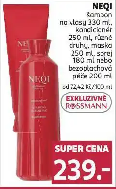 Rossmann Neqi zezoplachová péče nabídka