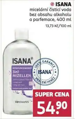 Rossmann Isana micelární čistící voda nabídka