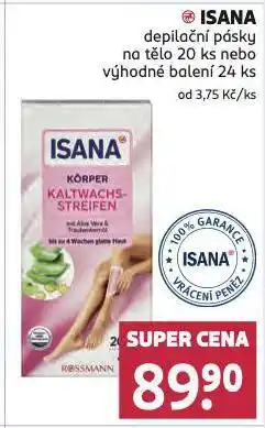 Rossmann Isana depiličaní pásky nabídka
