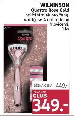 Rossmann Wilkinson holicí strojek nabídka