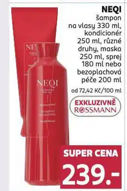 Rossmann Neqi šampon nabídka