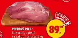 Penny Market VEPŘOVÁ PLEC bez kosti, balená ve vakuu, 1 kg nabídka
