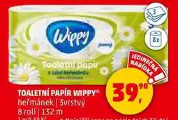 Penny Market TOALETNÍ PAPÍR WIPPY39 heřmánek, 3vrstvý, 8 rolí nabídka
