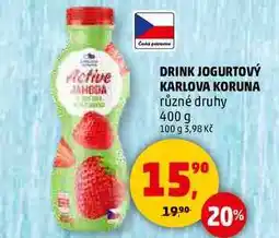 Penny Market DRINK JOGURTOVÝ KARLOVA KORUNA různé druhy, 400 g nabídka