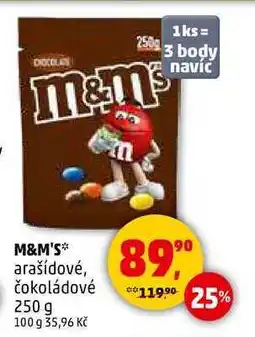 Penny Market M&M'S arašídové, čokoládové, 250 g nabídka