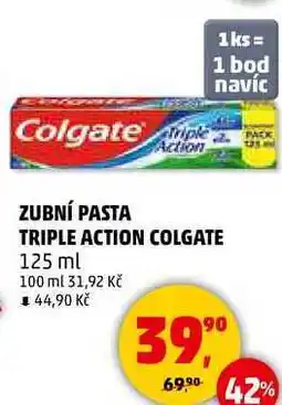 Penny Market ZUBNÍ PASTA TRIPLE ACTION COLGATE, 125 ml nabídka