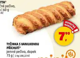 Penny Market TYČINKA S VANILKOVOU PŘÍCHUTÍ jemné pečivo, dopek, 73 g nabídka