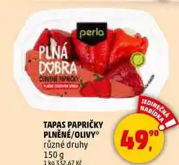 Penny Market TAPAS PAPRIČKY PLNĚNÉ/OLIVY různé druhy, 150 g nabídka
