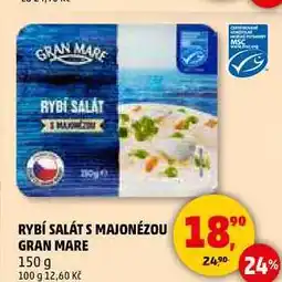 Penny Market RYBÍ SALÁT S MAJONÉZOU GRAN MARE, 150 g nabídka