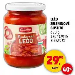 Penny Market LEČO ZELENINOVÉ GUSTITO, 680 g nabídka