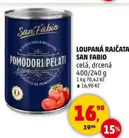 Penny Market LOUPANÁ RAJČATA SAN FABIO celá, drcená, 400/240 g nabídka
