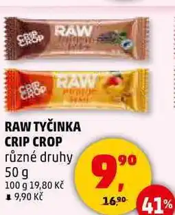 Penny Market RAW TYČINKA CRIP CROP různé druhy, 50 g nabídka