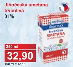 PLUS JIP MADETA Jihočeská smetana trvanlivá nabídka