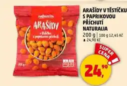 Penny Market ARAŠÍDY V TĚSTÍČKU S PAPRIKOVOU PŘÍCHUTÍ NATURALIA, 200 g nabídka