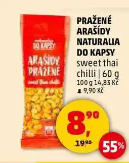 Penny Market PRAŽENÉ ARAŠÍDY NATURALIA DO KAPSY sweet thai chilli, 60 g nabídka
