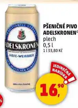 Penny Market PŠENIČNÉ PIVO ADELSKRONEN plech, 0,5 l nabídka