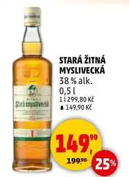 Penny Market STARÁ ŽITNÁ MYSLIVECKÁ 38% alk., 0,5 l nabídka