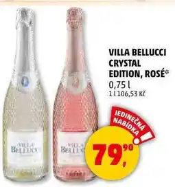 Penny Market VILLA BELLUCCI CRYSTAL EDITION, ROSÉ, 0,75 l nabídka