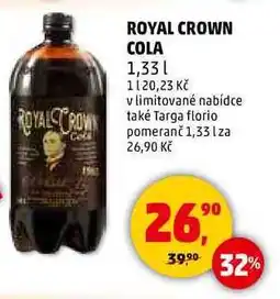 Penny Market ROYAL CROWN COLA, 1,33 l nabídka