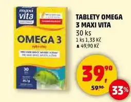 Penny Market TABLETY OMEGA 3 MAXI VITA, 30 ks nabídka