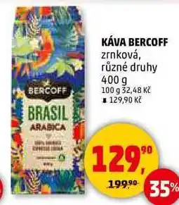 Penny Market KÁVA BERCOFF zrnková, různé druhy, 400 g nabídka