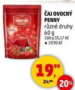 Penny Market ČAJ OVOCNÝ PENNY různé druhy, 60 g nabídka