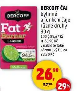 Penny Market BERCOFF BERCOFF ČAJ bylinné a funkční čaje, 30 g nabídka